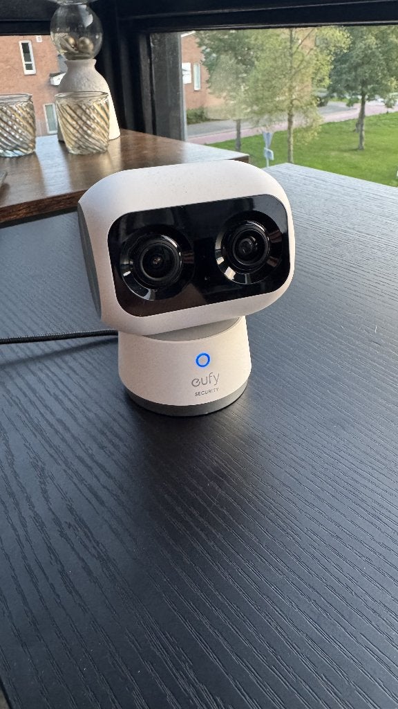 Eufy Indoor Cam S350 4K Dual Cam, Audio, Tv en Foto, Ophalen of Verzenden, Zo goed als nieuw, Binnencamera