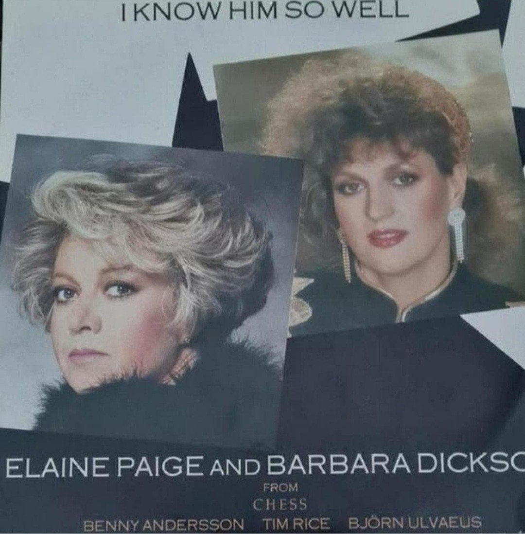 ELAINE PAIGE & BARBARA DICKSON  - I KNOW HIM SO WELL, Ophalen of Verzenden, Gebruikt, Pop