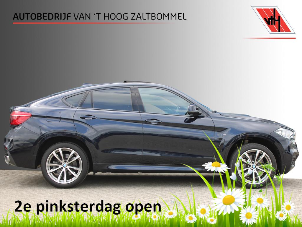 BMW X6 xDrive35i High Executive M-Sport LEDER MEMORY SCHUIFD, Auto's, BMW, Automaat, Gebruikt, 4 stoelen, Zwart