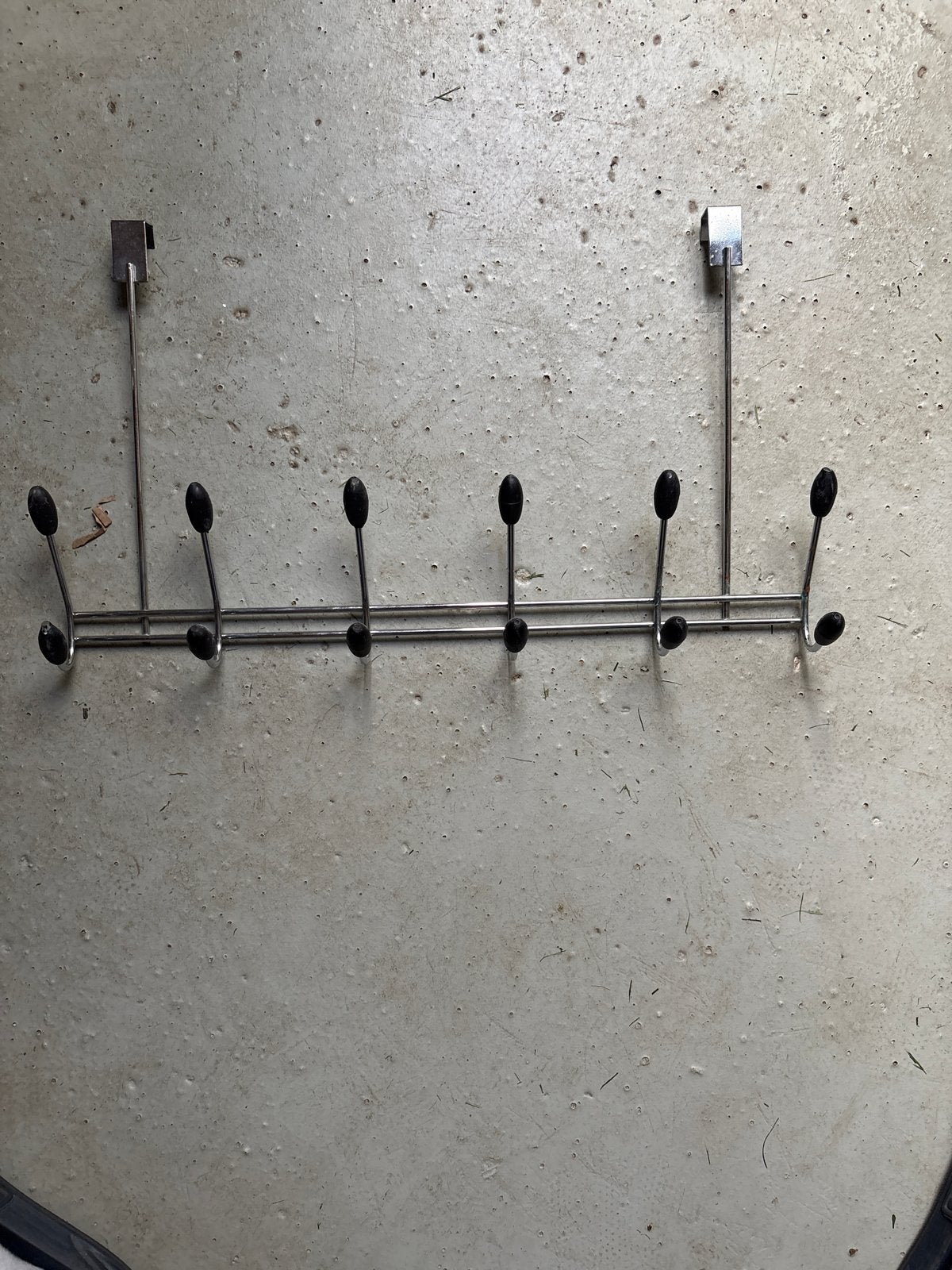 Over-de-deur kapstok met 12 haken, metaal, Wandkapstok, Gebruikt, Ophalen of Verzenden, Minder dan 100 cm
