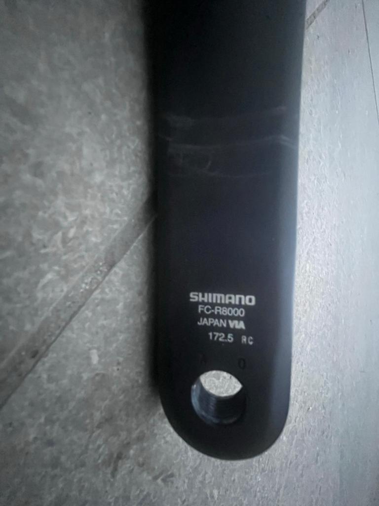 Shimano Ultegra FC-R8000 Crankstel 172.5mm, Crankstel of Pedalen, Gebruikt, Ophalen of Verzenden, Aluminium