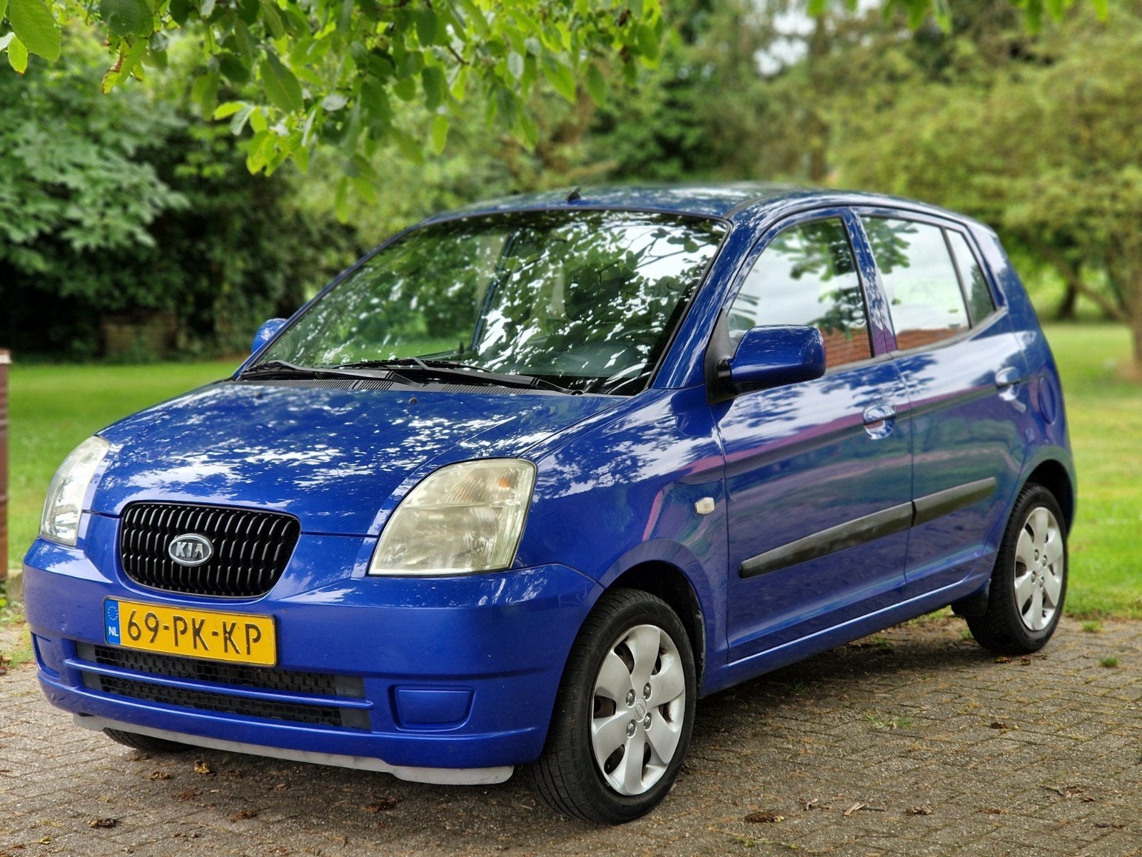 2004 Kia Picanto LX, Auto's, Kia, Particulier, Picanto, Airbags, Benzine, B, Hatchback, Handgeschakeld, Origineel Nederlands, Blauw