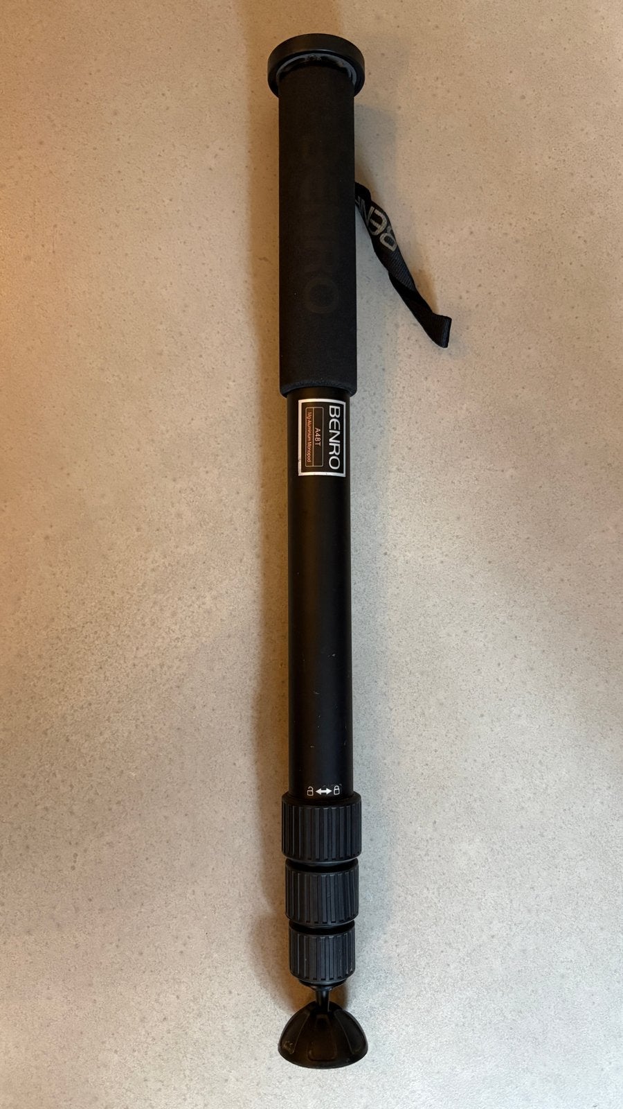 Benro A48T Monopod - Mg-Aluminium Eenpootstatief, Gebruikt, Benro, Eenpoot, Ophalen of Verzenden