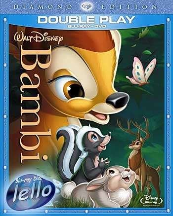 Blu-ray: Disney's Bambi, Diamond Edition (1942) KCinSC UK, Cd's en Dvd's, Blu-ray, Ophalen of Verzenden, Nieuw in verpakking, Tekenfilms en Animatie