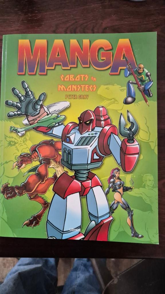 Manga: Robots en Monsters - Leer Tekenen, Eén stripboek, Ophalen of Verzenden, Zo goed als nieuw, Peter Gray