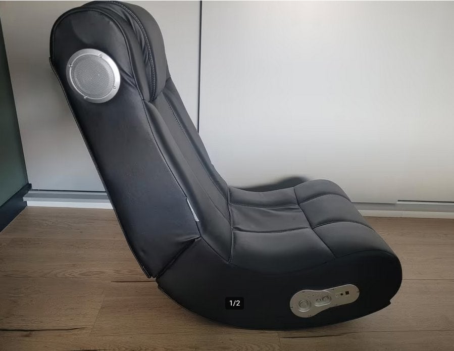 vloer game stoel boxen relax bluetooth speakers, Ophalen, Zo goed als nieuw, 50 tot 75 cm, Leer