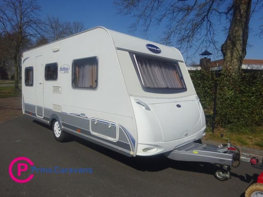 Caravelair Ambiance 450 Enkele Bedden+Mover, Rondzit, Bedrijf, Schokbreker, 4 tot 5 meter