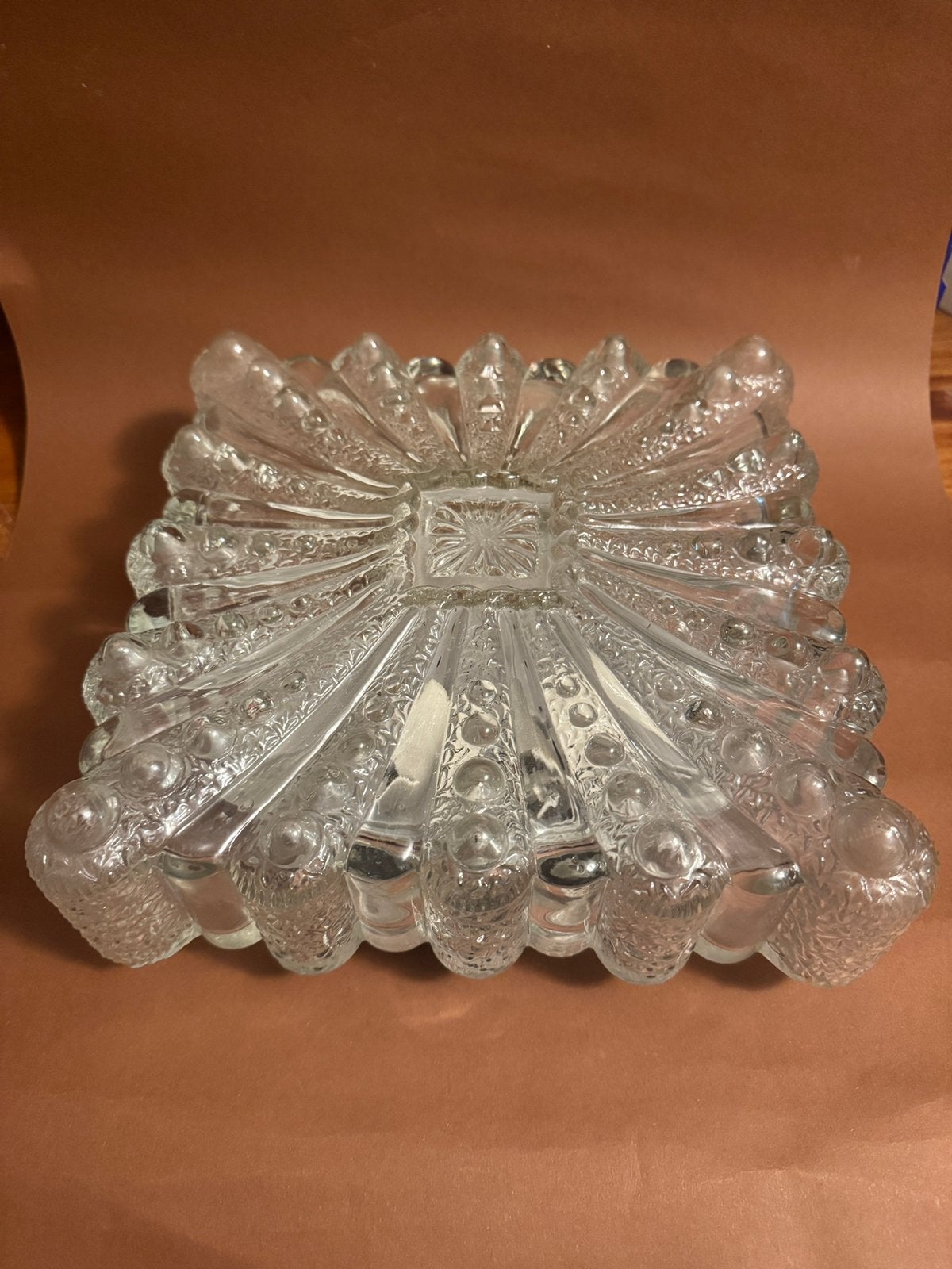 Jare 60 plafond lamp, Ophalen of Verzenden, Glas