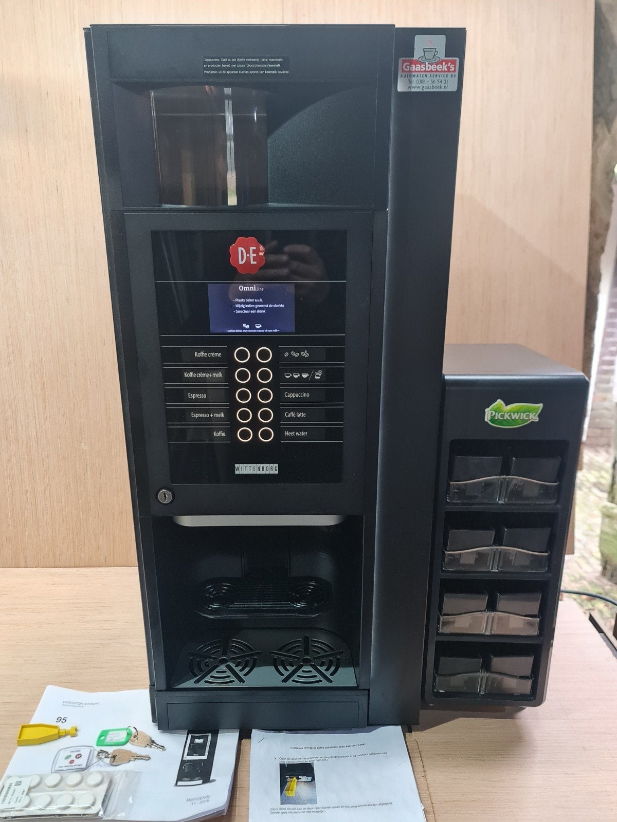 Koffieautomaat (versgemalen bonen) voor bedrijven/vereniging, Ophalen, 10 kopjes of meer, Koffiemachine, Koffiebonen