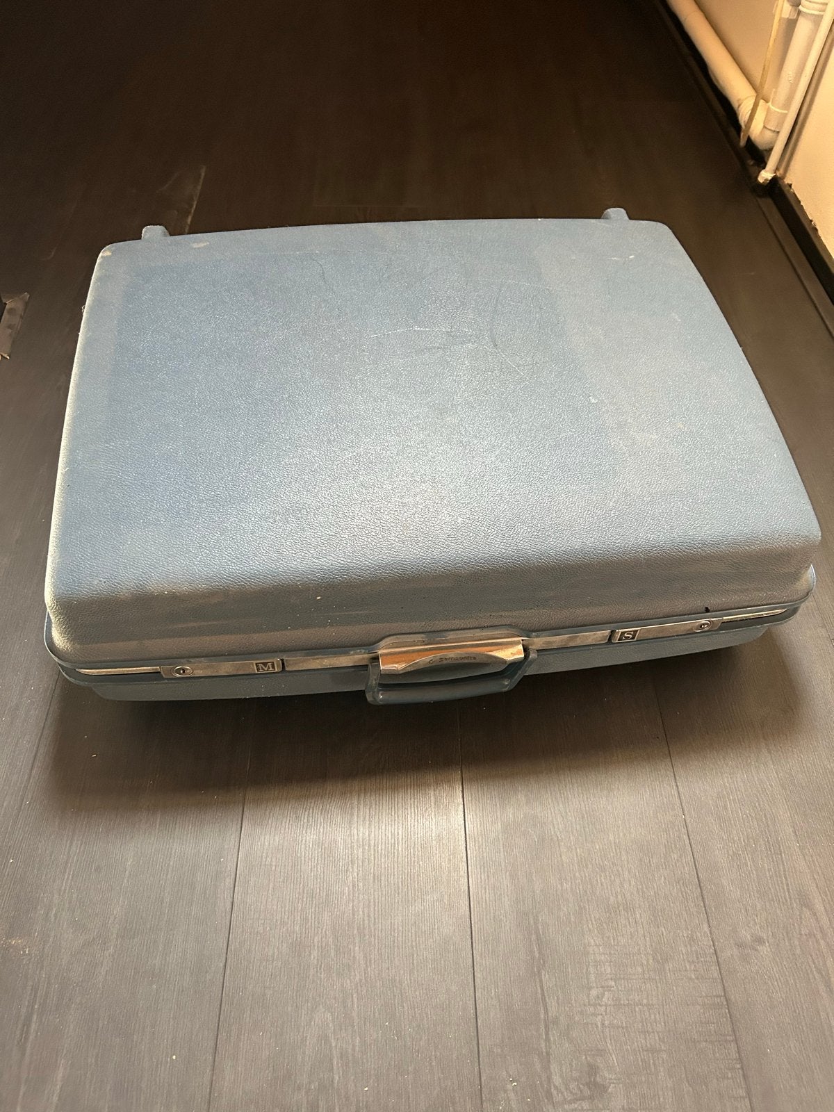 Vintage Samsonite Koffer - Blauw, Ophalen, 30 cm of meer, Gebruikt, Blauw