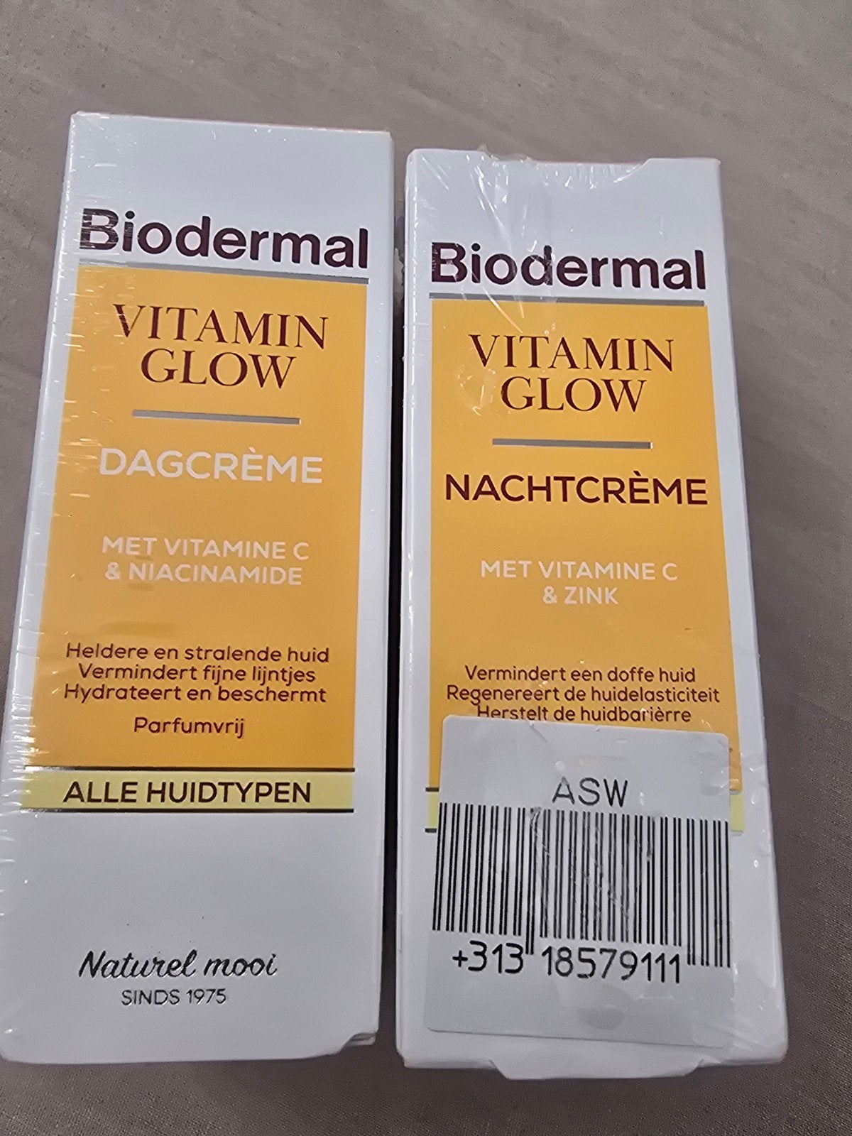 Biodermal Vitamin Glow Dag- en Nachtcrème Set, Ophalen of Verzenden