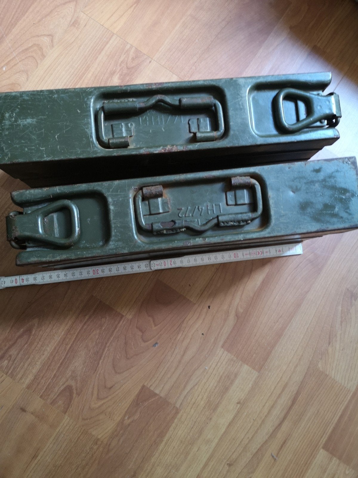 2 militaire metalen kistjes, Ophalen of Verzenden, Overige soorten, Nederland