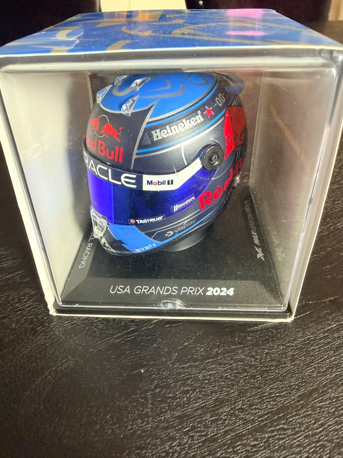 Max verstappen USA 1:4 helm, Ophalen of Verzenden, Nieuw, Formule 1