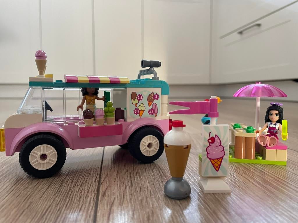 Lego friends 10727 - Emma’s ijscowagen - Compleet, Lego, Friends, Ophalen of Verzenden, Zo goed als nieuw