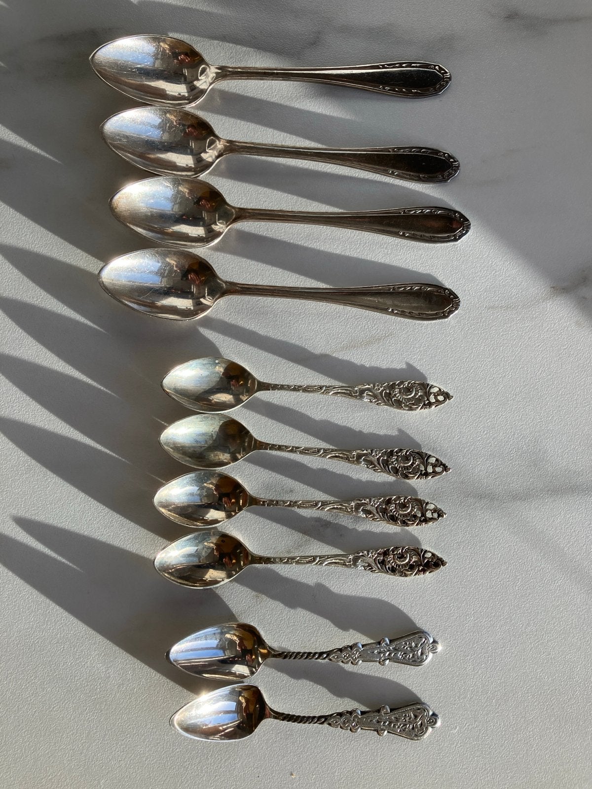 Zilveren lepels (theelepels, advocaat- en mosterdlepels, Antiek en Kunst, Ophalen of Verzenden
