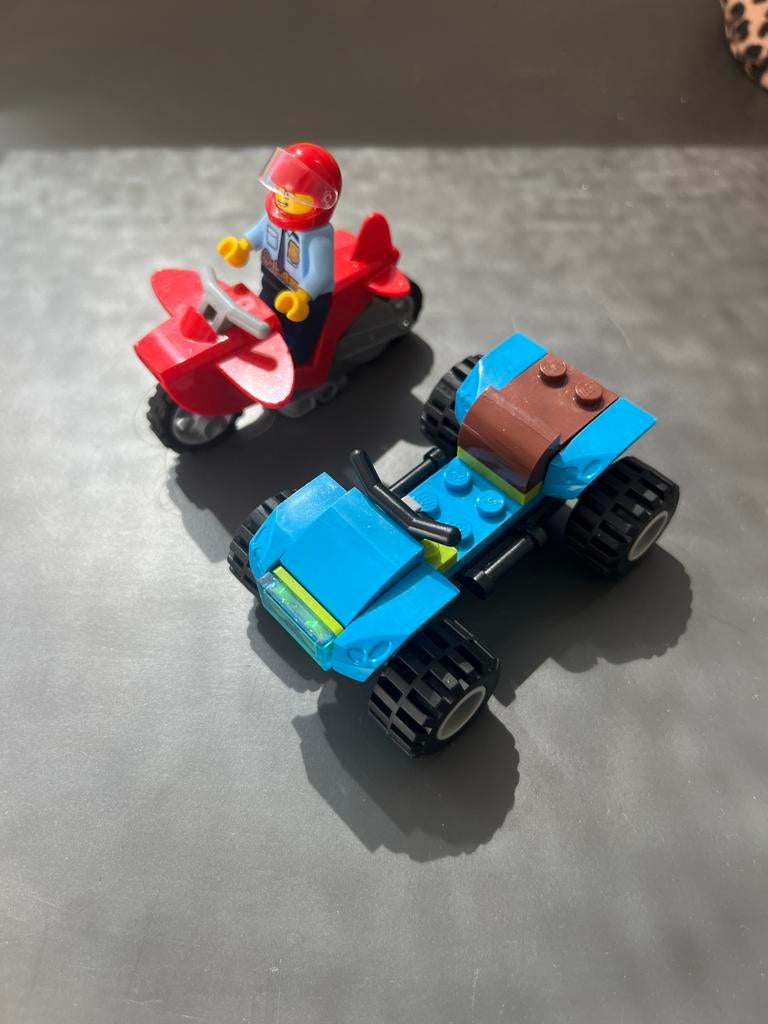 Lego City Motor en Quad met Minifiguur, Inclusief minifiguren, Lego, Ophalen of Verzenden, Complete set