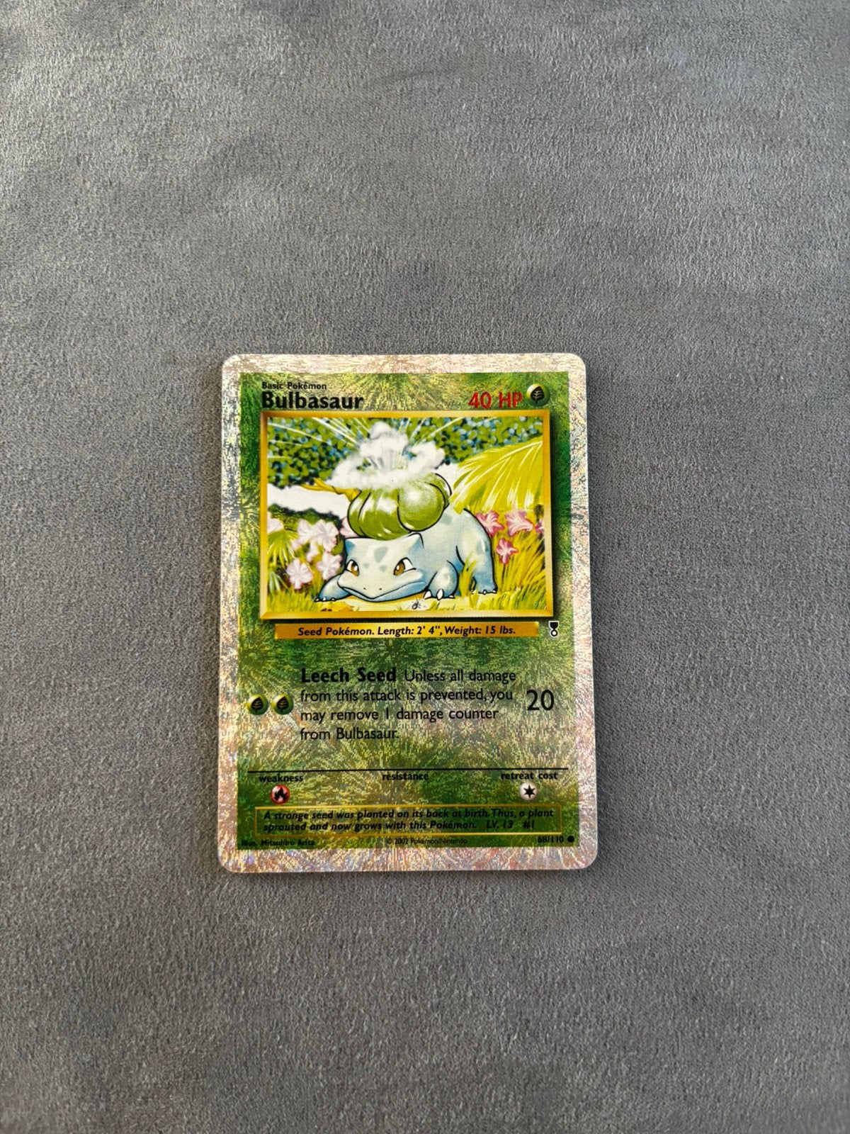 Bulbasaur [Reverse Holo] #68 Pokemon Legendary Collection, Ophalen of Verzenden, Zo goed als nieuw