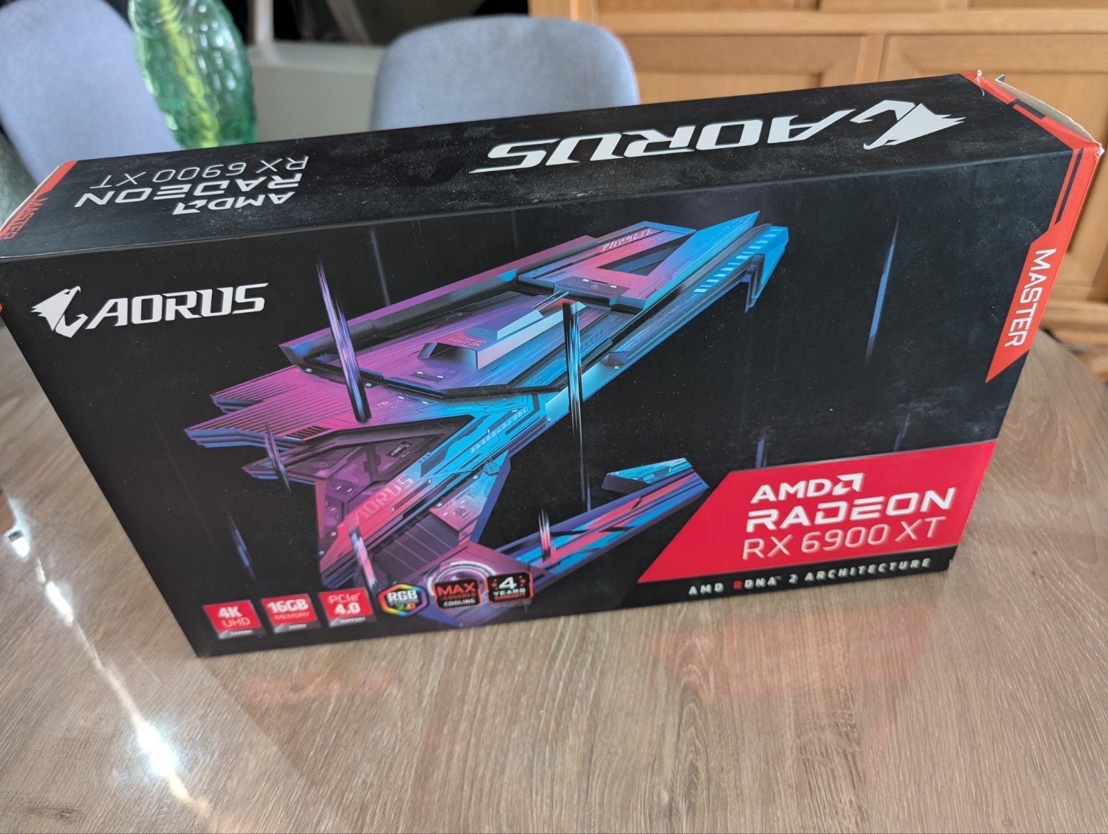 AORUS AMD Radeon RX 6900 XT MASTER 16G Videokaart, Computers en Software, Videokaarten, Ophalen, AMD, GDDR6, PCI-Express 4