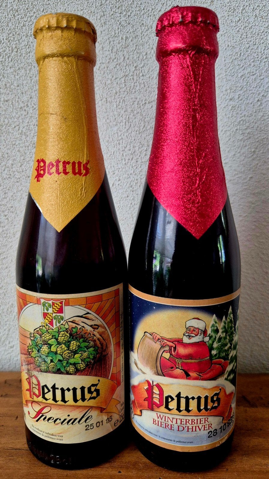 2 volle flessen Petrus Speciale1995 en Winter1998 bier BAVIK, Ophalen of Verzenden, Zo goed als nieuw, Flesje(s), Overige merken