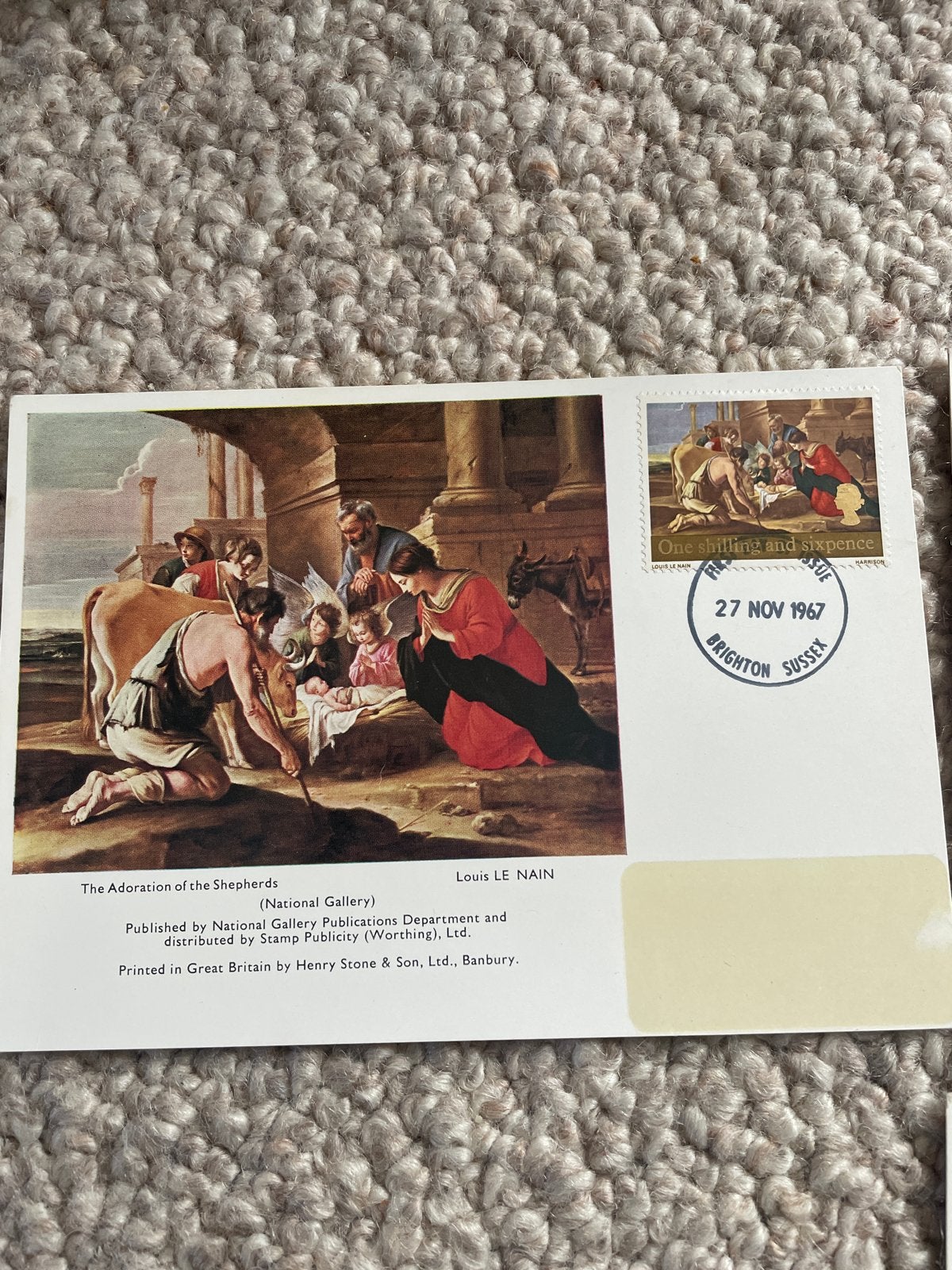 Set van 3 Britse Eerste Dag Enveloppen - Kerstmis 1967, Verzamelen, Ophalen of Verzenden, 1960 tot 1980, Ongelopen, Engeland