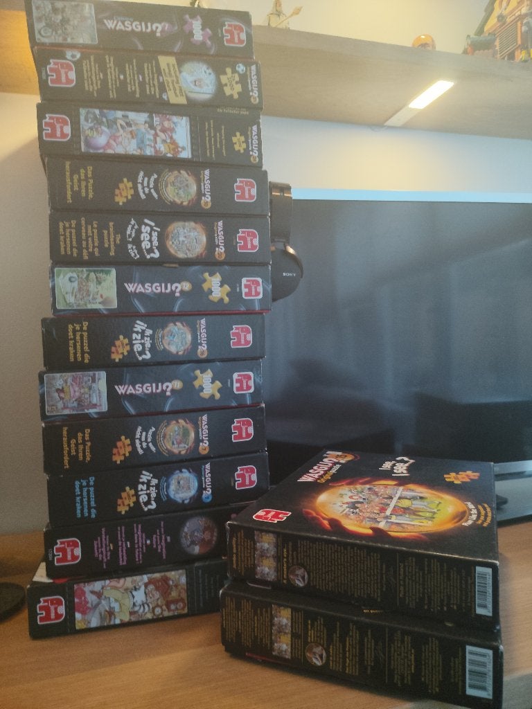 Wasgij puzzels (14 stuks), Ophalen of Verzenden, 500 t/m 1500 stukjes, Gebruikt, Legpuzzel