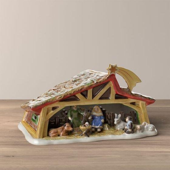 Villeroy & Boch Christmas Toys kerststal met kribbe 27x16x16, Diversen, Kerst, Ophalen of Verzenden, Nieuw