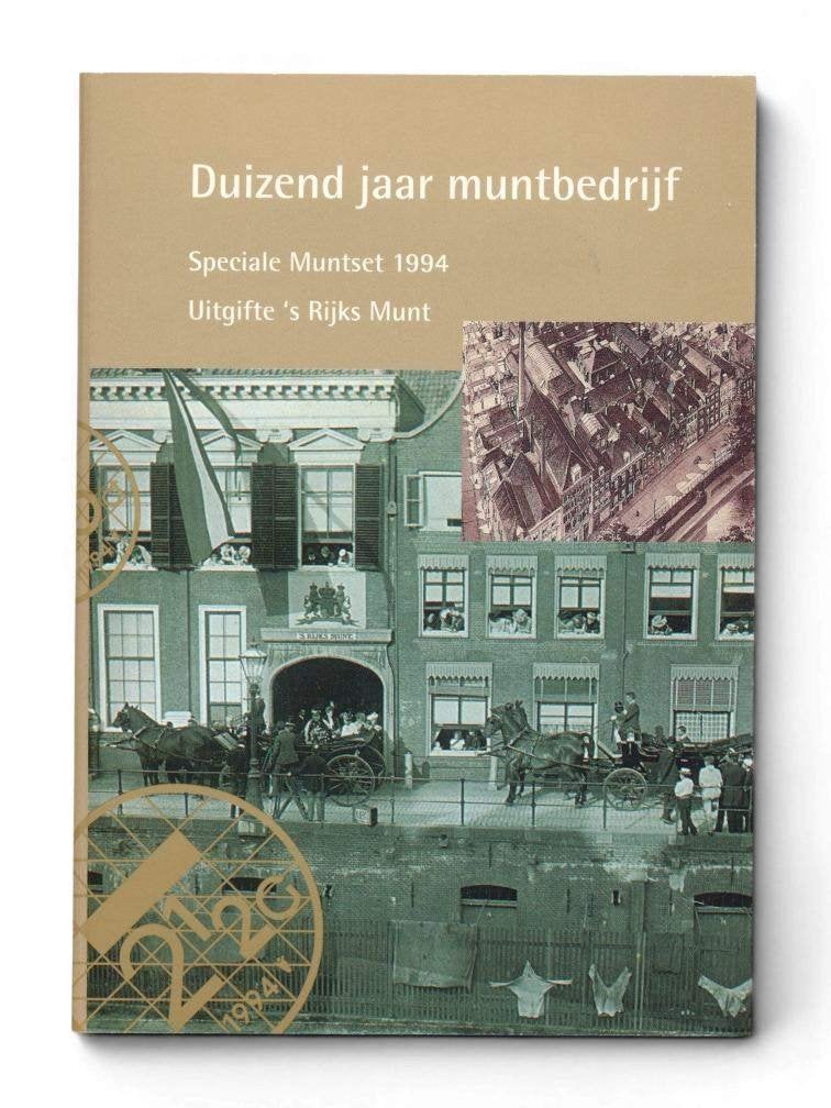 Nederland Muntset Gulden 1994 Duizend jaar muntbedrijf incl., Ophalen of Verzenden, Koningin Beatrix, Overige waardes, Losse munt