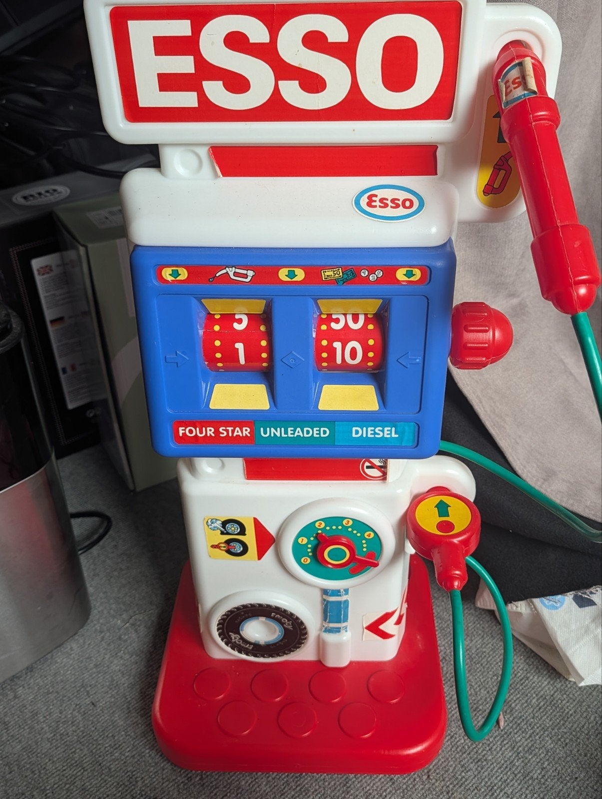 Vintage Esso Benzinepomp Speelgoed voor Kinderen, Ophalen of Verzenden, Gebruikt