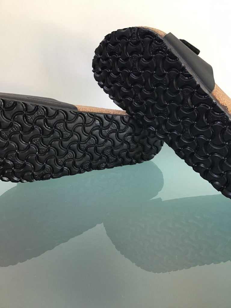 Birkenstock 40 | zwarte slippers Madrid | Gratis verzenden, Slippers, Verzenden, Zwart, Zo goed als nieuw