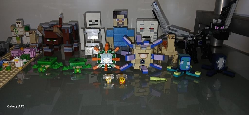 Lego minecraft minifigures poppetjes, Ophalen of Verzenden, Zo goed als nieuw, Losse stenen, Lego