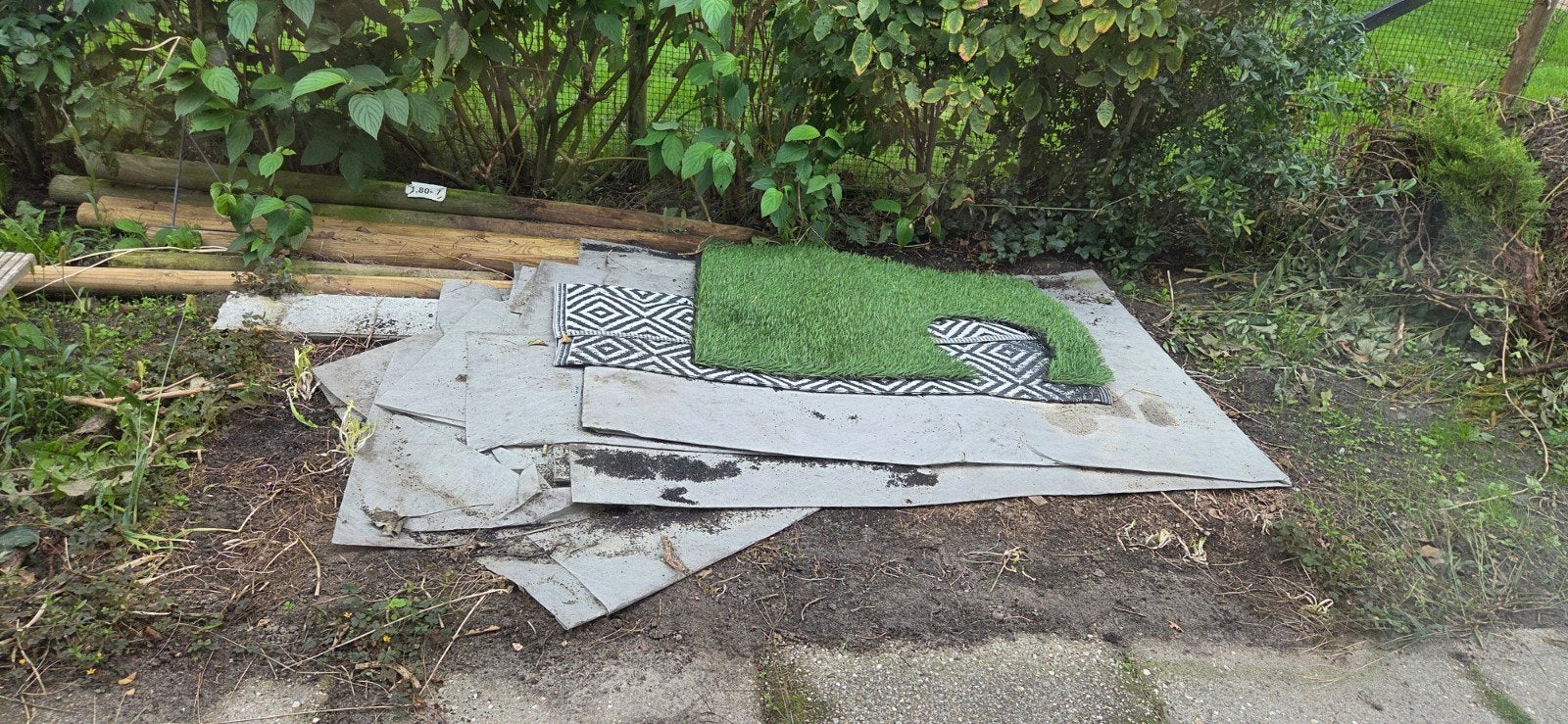 Stabilisatiedoek voor kunstgras (meer dan 30m2), Ophalen of Verzenden, Gebruikt, 20 m² of meer