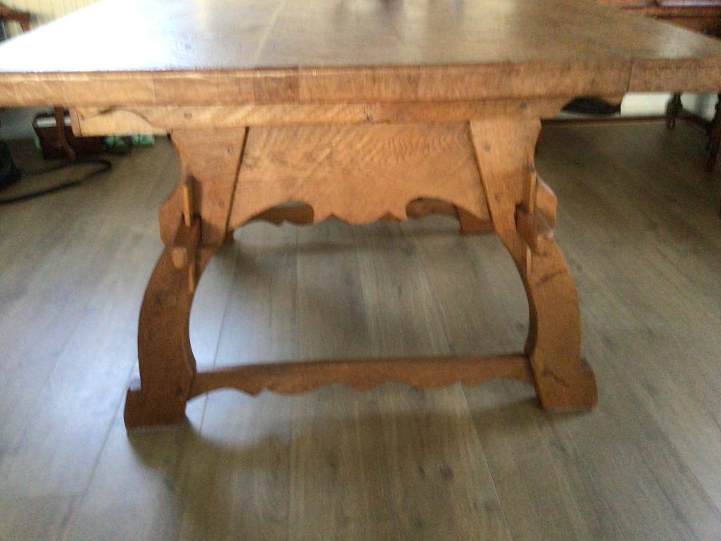 Eiken eethoek, Ophalen, Gebruikt, Jaren 70, 4 tot 6 stoelen