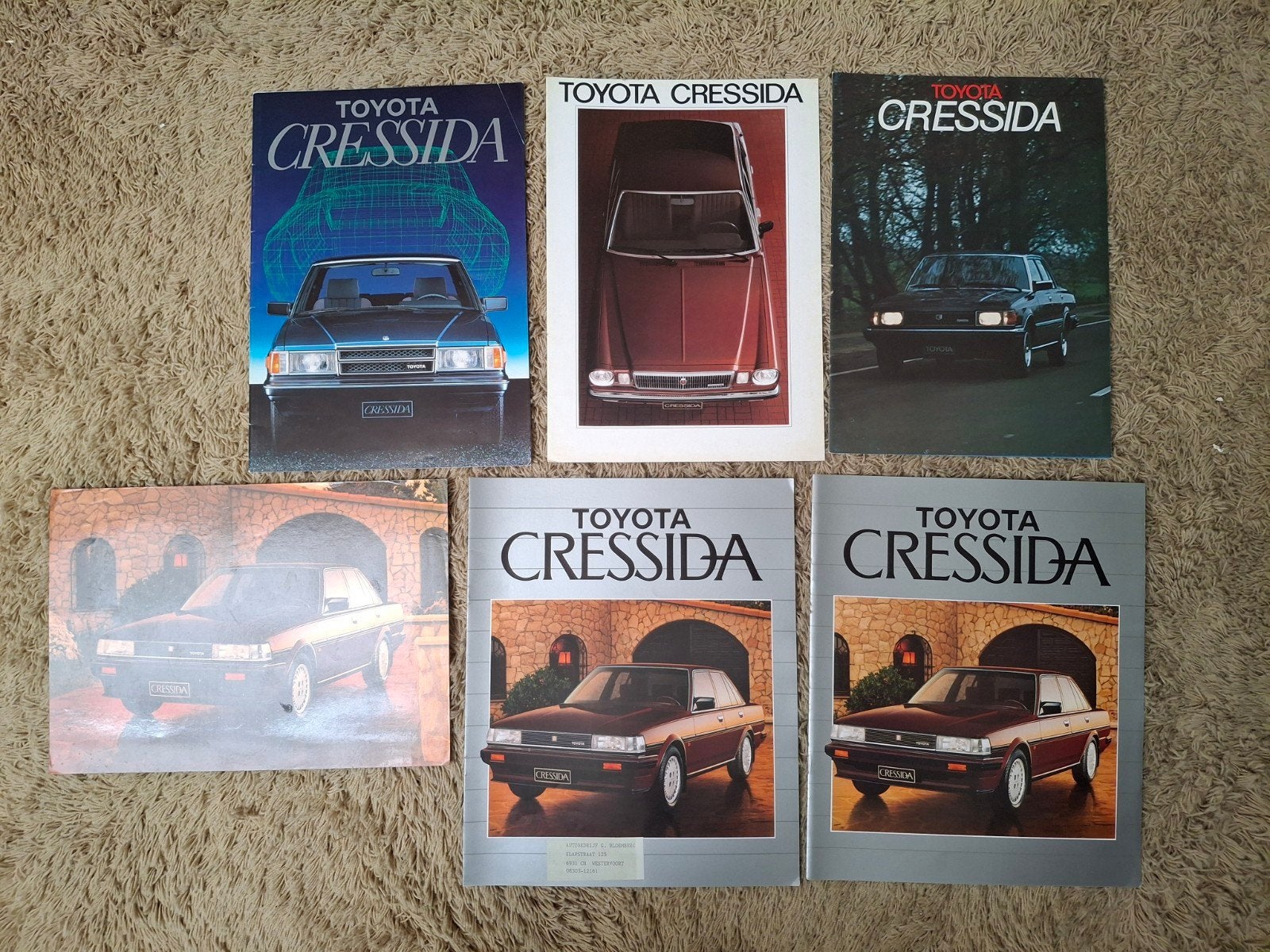 lot autofolders Toyota Cressida, Verzenden, Zo goed als nieuw, Toyota