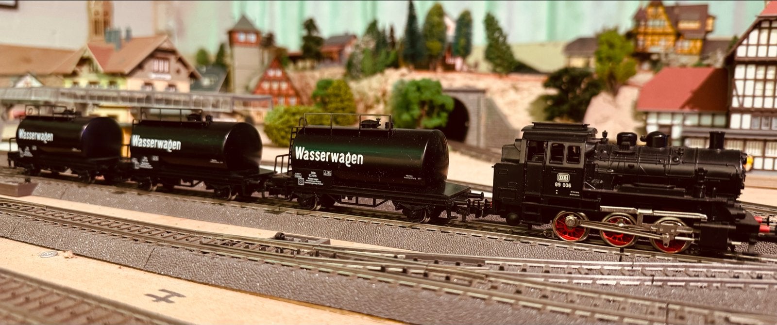 Märklin Loc 3000 met 3 ketelwagons 4445 in OVP, Wisselstroom, Treinset, Ophalen of Verzenden, Zo goed als nieuw