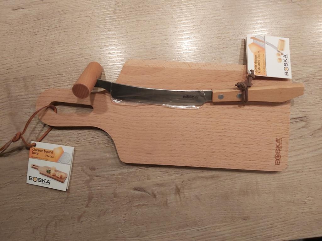 Nieuwe Boska kaasplank met kaasmes - nooit gebruikt!, Ophalen of Verzenden