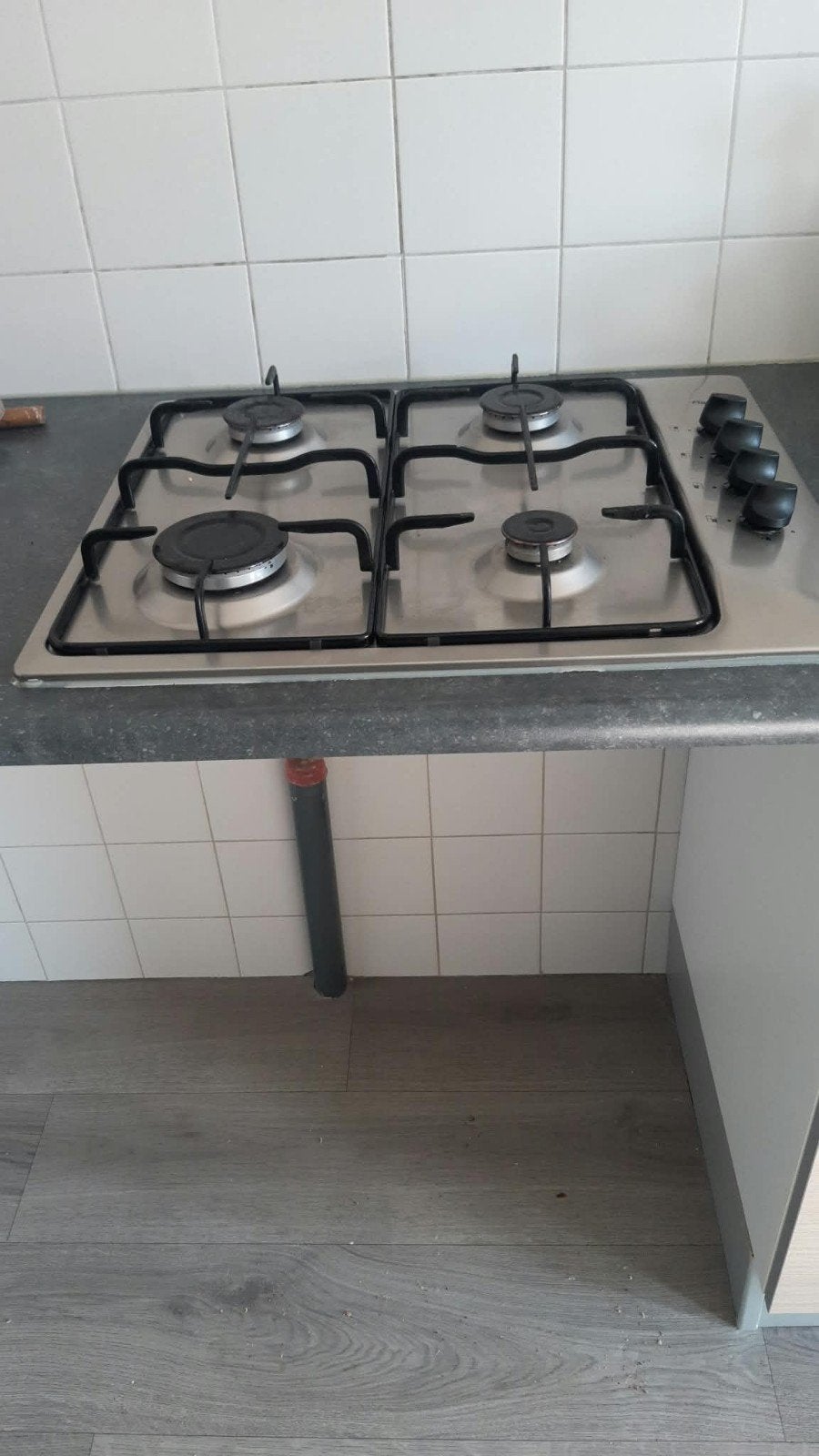 fornuis, Witgoed en Apparatuur, Ophalen, Minder dan 85 cm, 4 kookzones, Gas