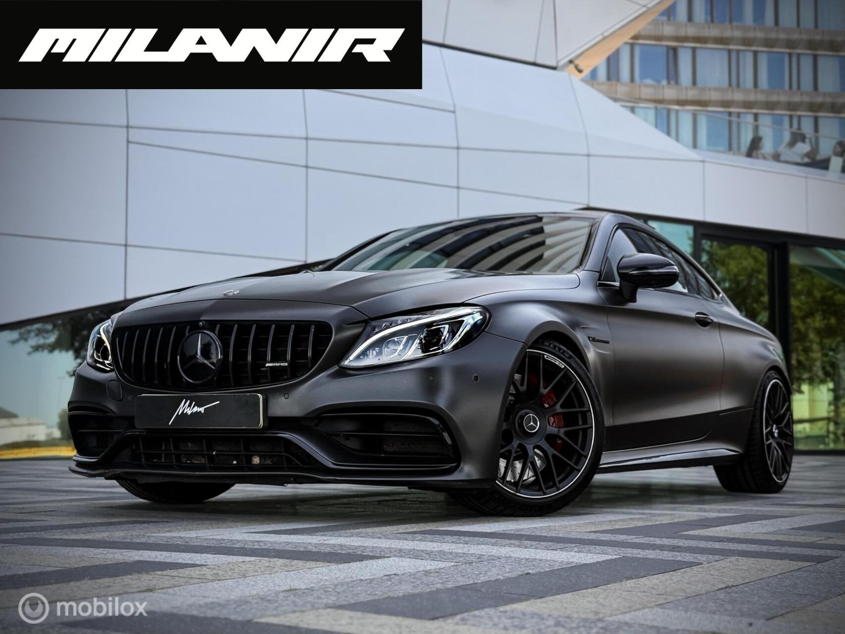 Mercedes C-klasse Coupé AMG 63 S |Pano|Kuip|HUD|Burmester|M, Auto's, Automaat, Achterwielaandrijving, Gebruikt, 4 stoelen