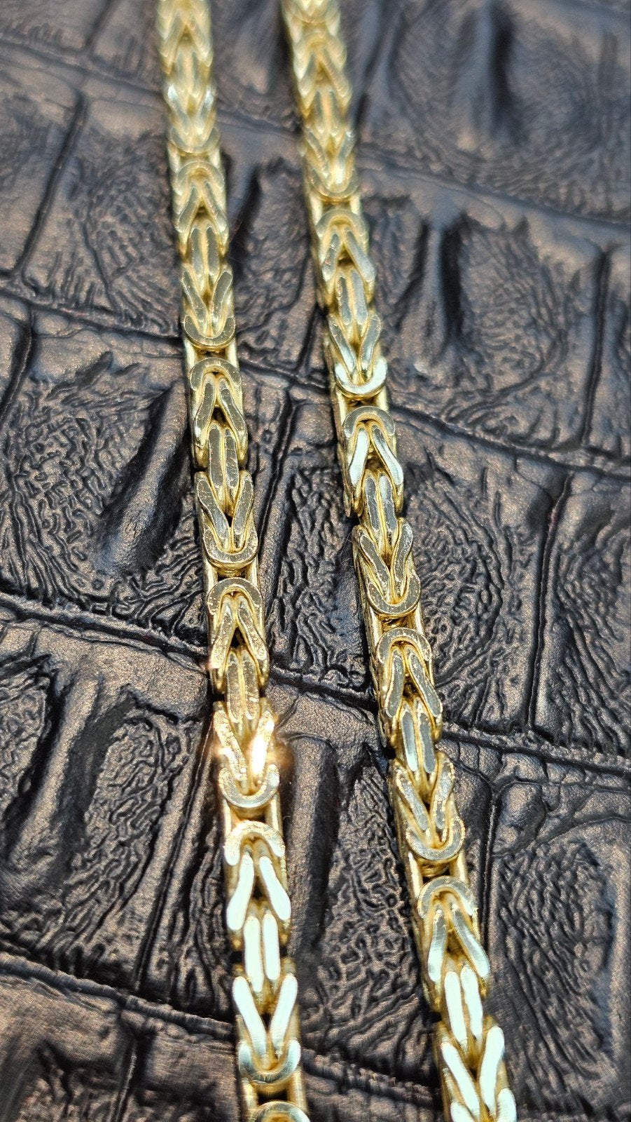 Prachtige Koningsketting 14k goud, Sieraden, Tassen en Uiterlijk, Ophalen of Verzenden, Nieuw, Goud, Goud
