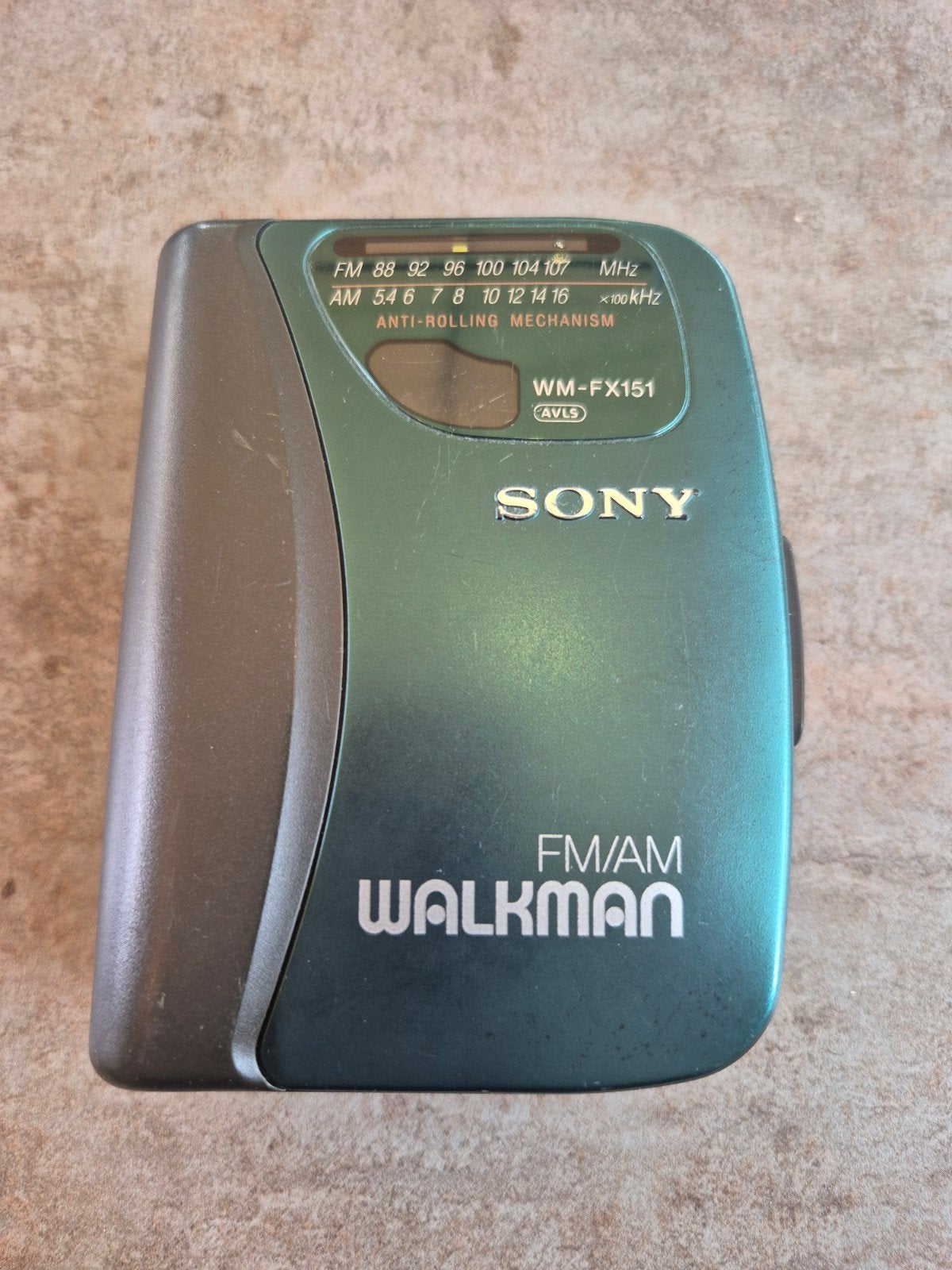 Sony WM-FX251 Walkman / 90s Turquoise Kleur, Ophalen of Verzenden, Walkman