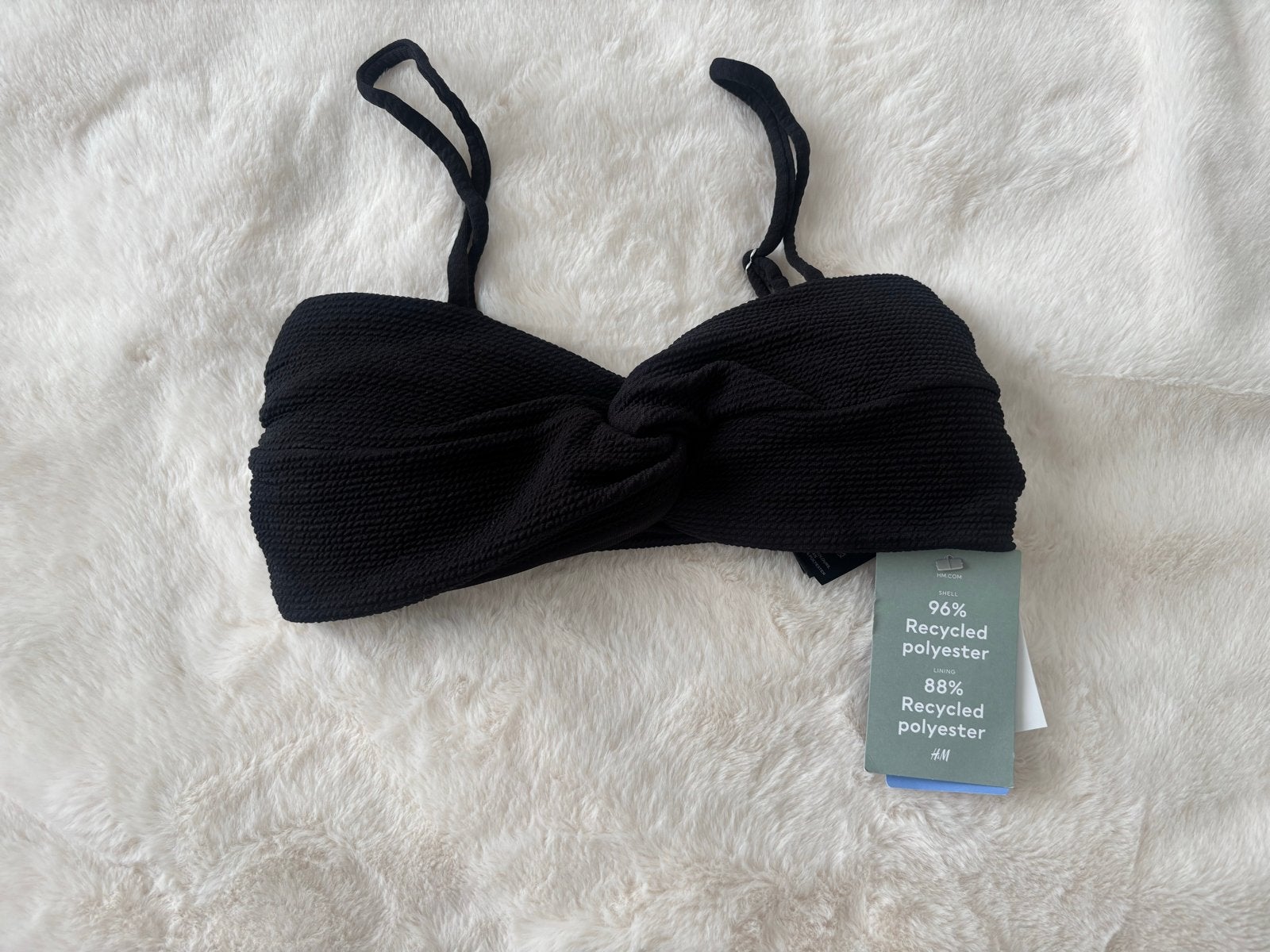 H&M Bikini top. Zwart. Maat 38, Ophalen of Verzenden, Nieuw, Zwart, Overige typen