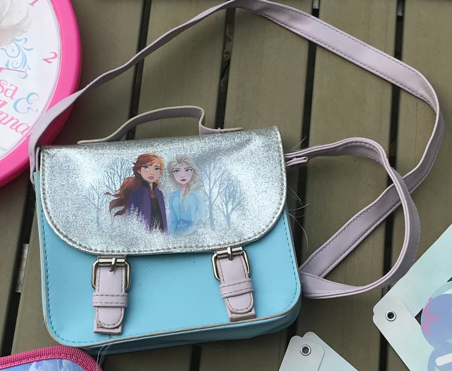 Leuk schoudertasje Frozen 2, Ophalen of Verzenden, Gebruikt, Blauw, Overige merken
