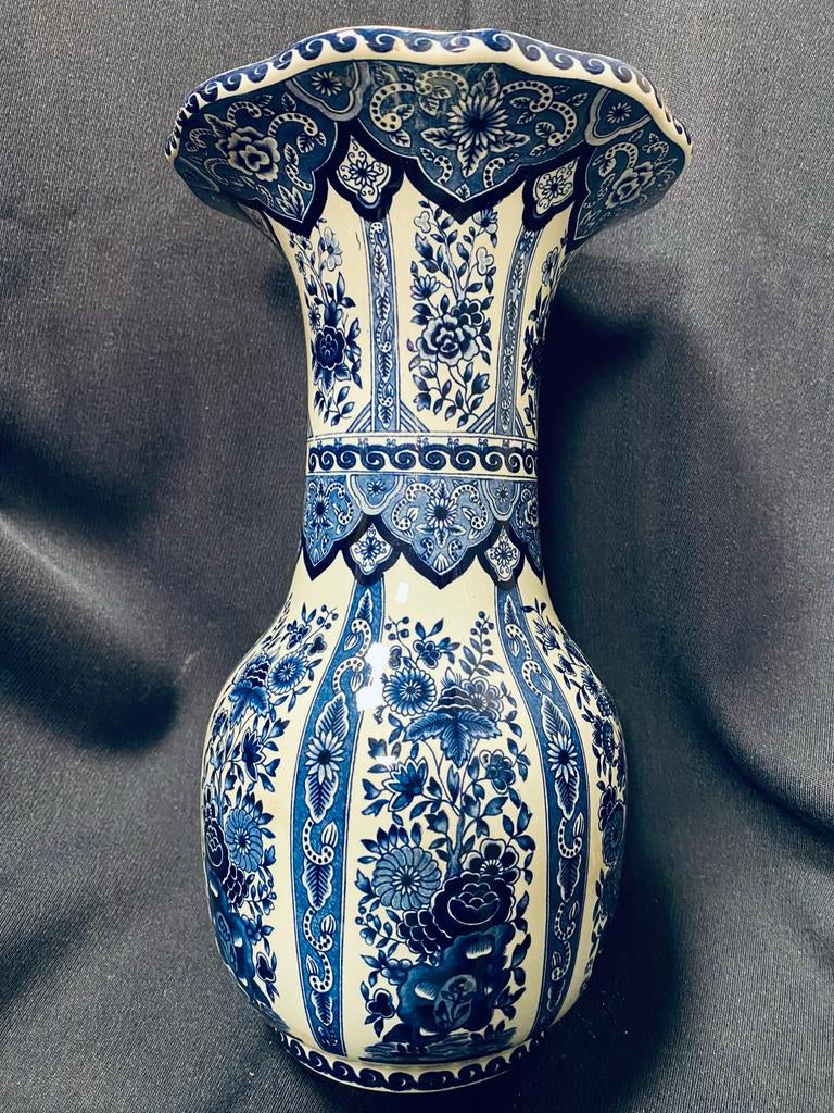 Prachtige Delfts Blauw Stijl Vaas - Handgeschilderd, Ophalen