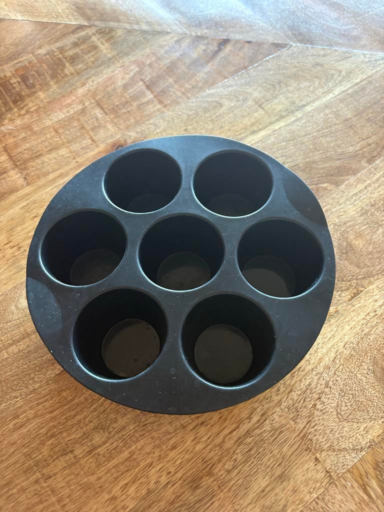 Siliconen bakvorm voor mini cupcakes - Zwart, Ophalen, Overige typen, Zo goed als nieuw, Zwart