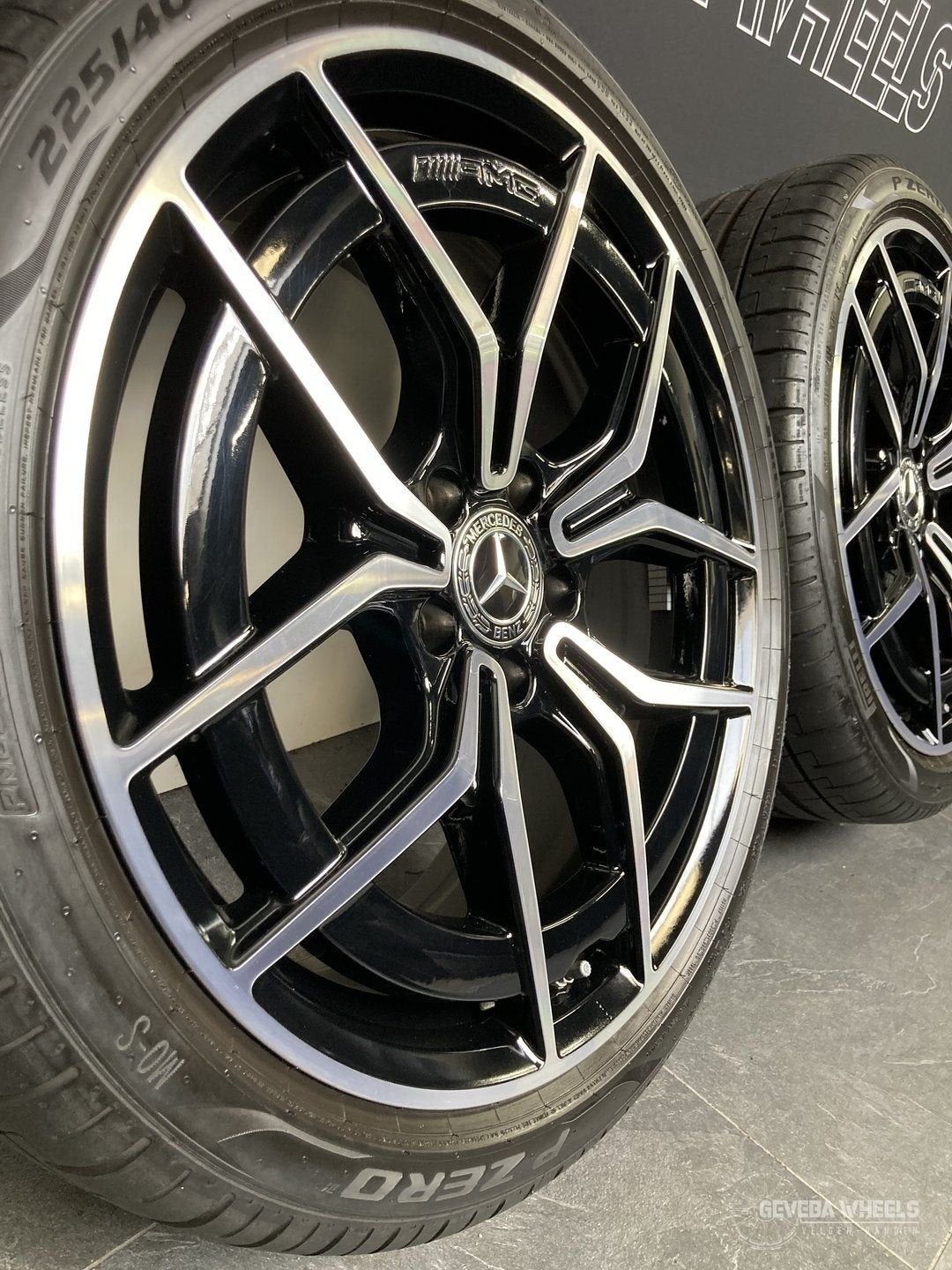 19” originele Mercedes C klasse W206 AMG velgen banden 5x112, Auto-onderdelen, 19 inch, Gebruikt, -, -
