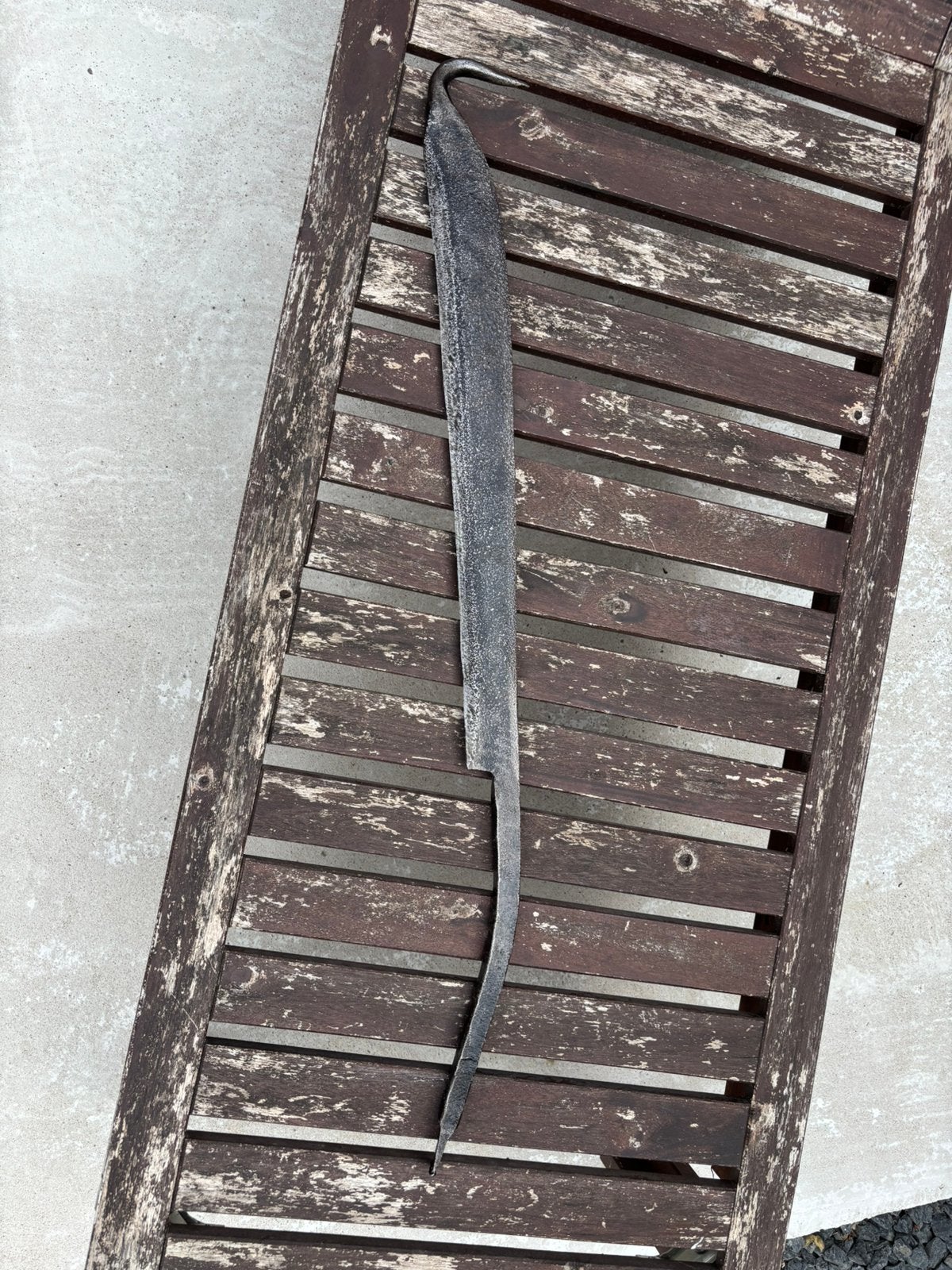 Klompenmakersgereedschap paalmes, Ophalen of Verzenden