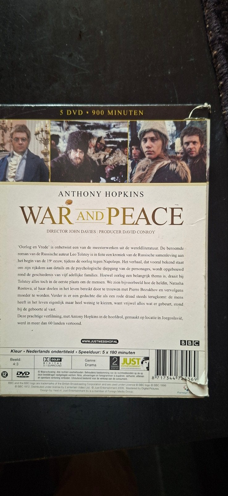 War and peace dvd, Vanaf 16 jaar, Ophalen of Verzenden, Zo goed als nieuw, Duitsland