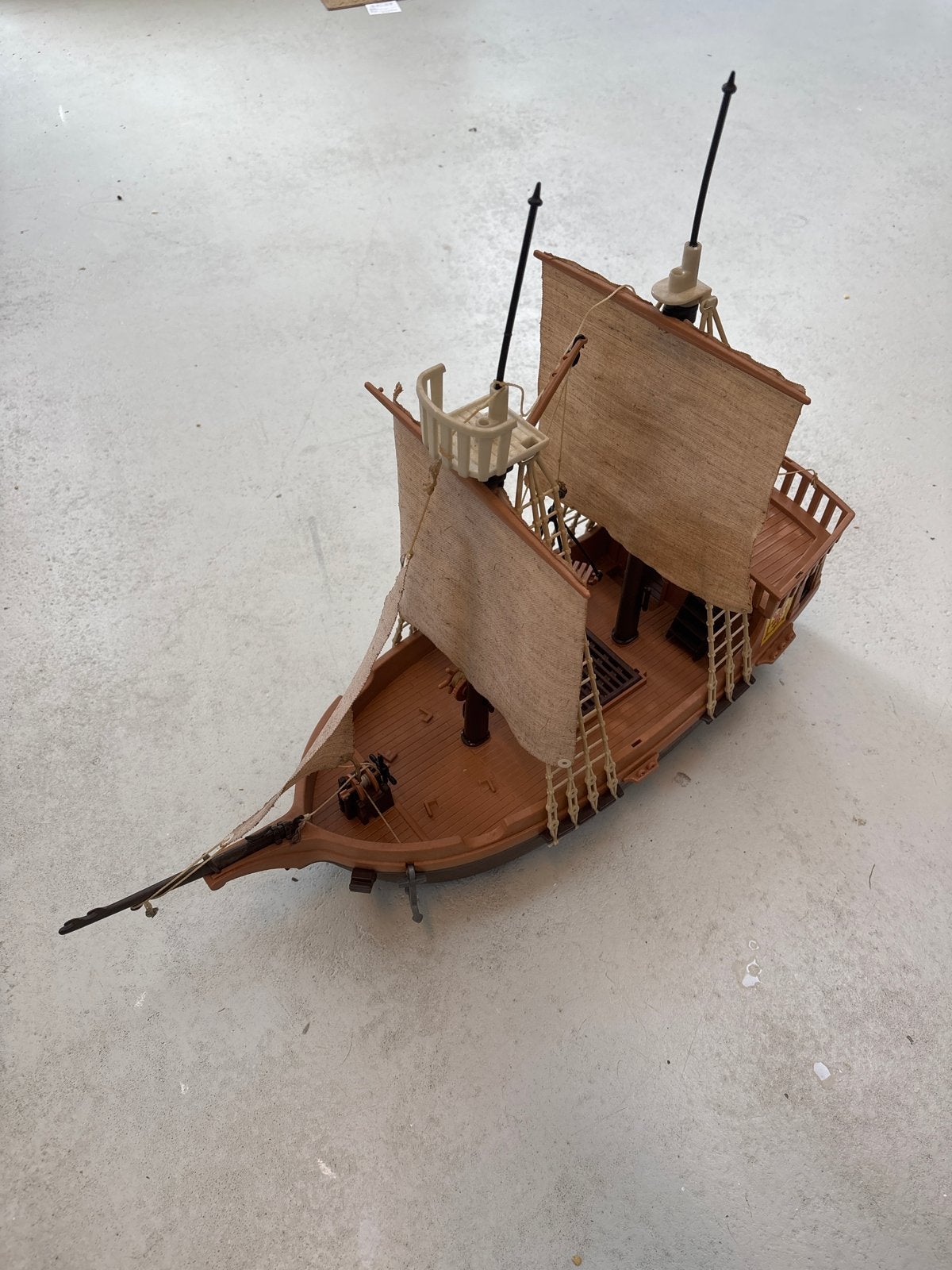 Playmobil Piratenschip met zeilen en accessoires, Ophalen, Pirates, Gebruikt, Losse onderdelen