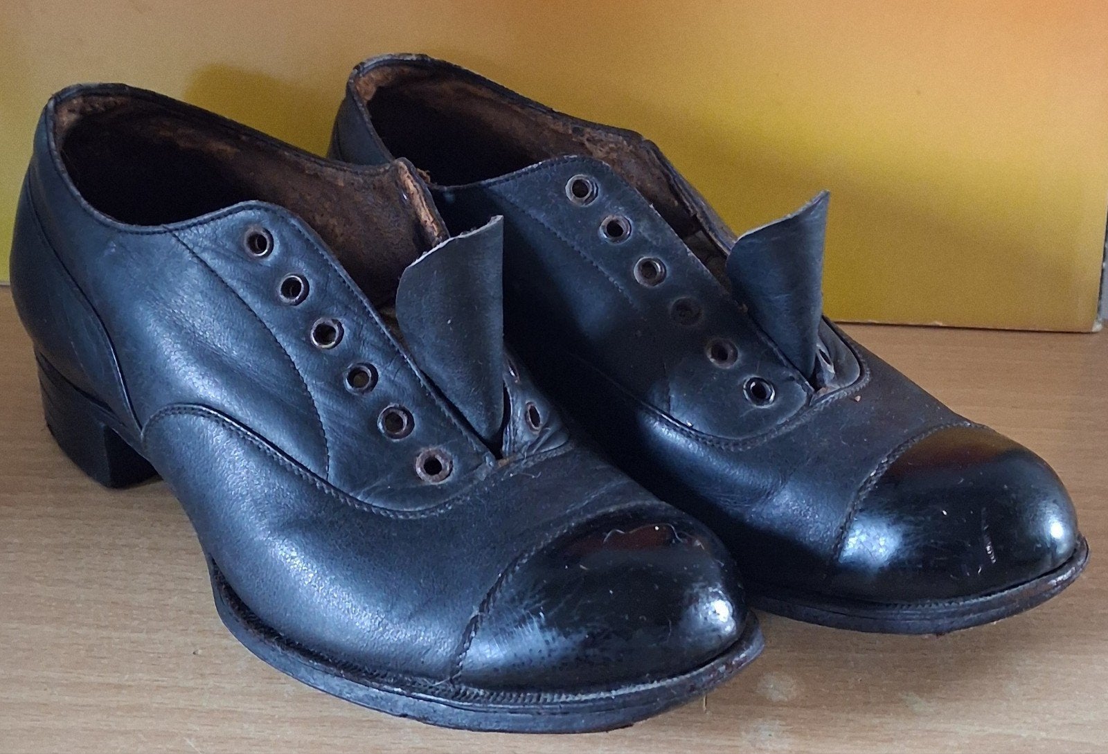 Kinderschoenen. Ca 1920. Leer. Maat. 29., Ophalen, Kinderen