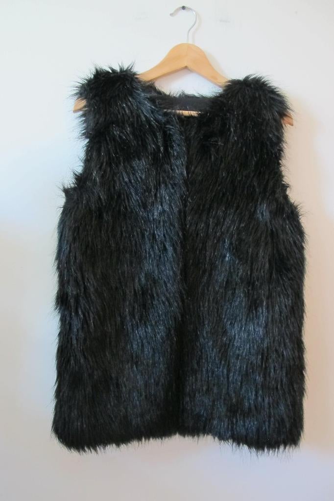 Faux fur coat, Ophalen of Verzenden, Nieuw, Maat 36 (S), Zwart