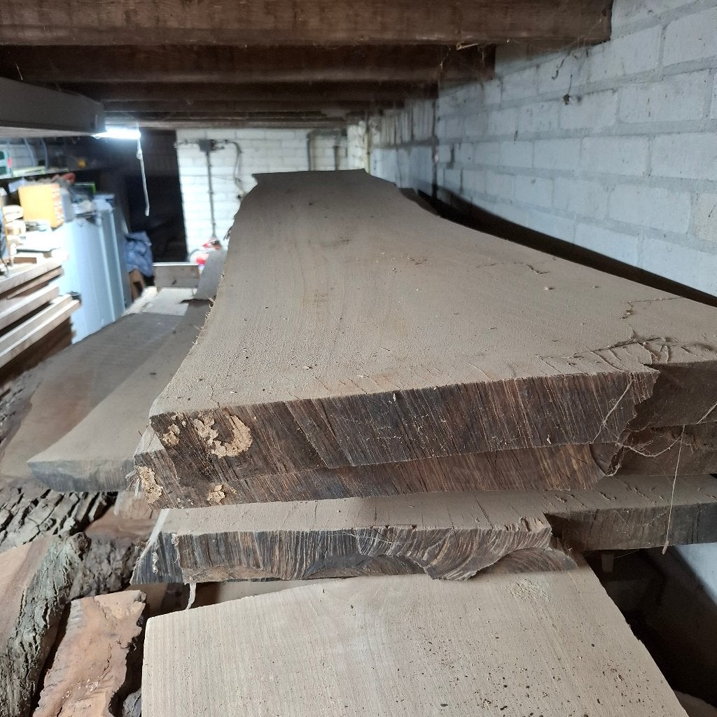 iep schaaldelen boomstamtafel bladen, Ophalen, 200 tot 250 cm, Plank, 50 mm of meer